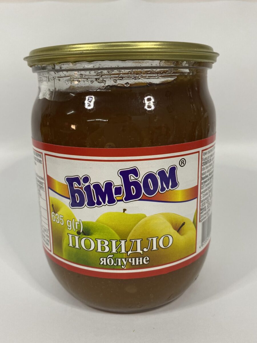 Повидло яблучне стерилізоване Бім-Бом вищого ґатунку 635гр